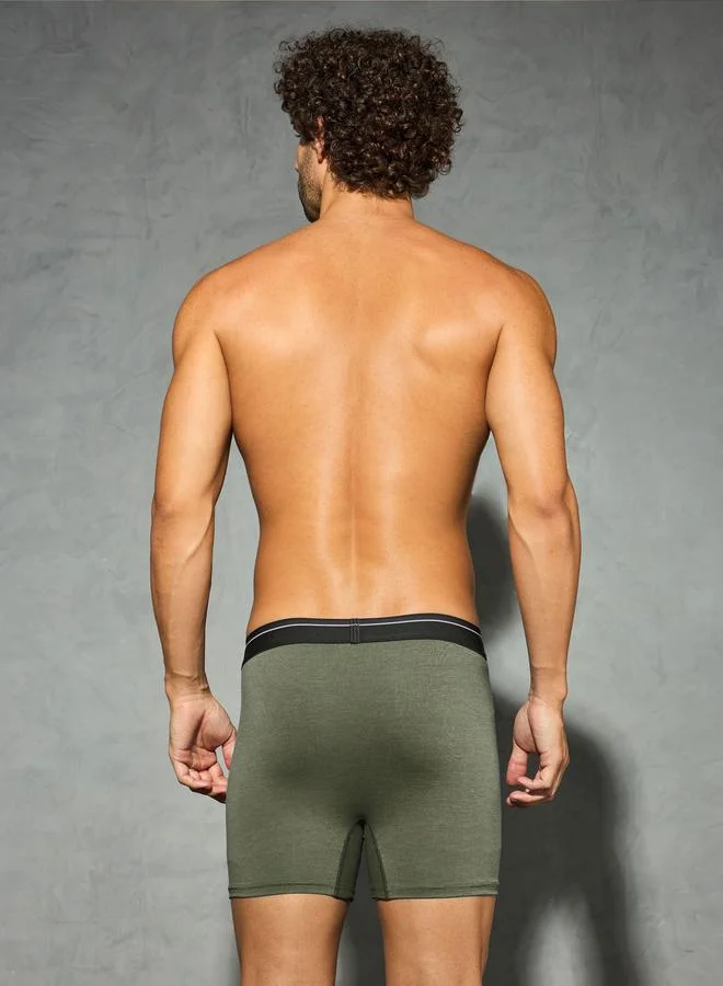 Technosport Men Solid 4-Way Stretch Trunks